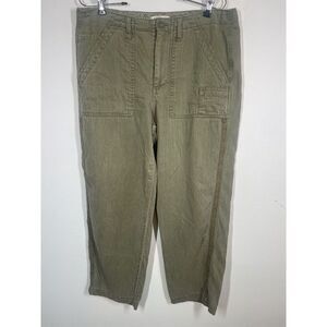Orvis Women’s tencel cotton twill crop pants size 8 Olive Green Outdoors Hipster
